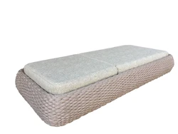 Swimming Pool Chaise Lounge day bed Outdoor Furniture Sun Lounge Chair Seat Beach function bed  Sun lounger Waterproof