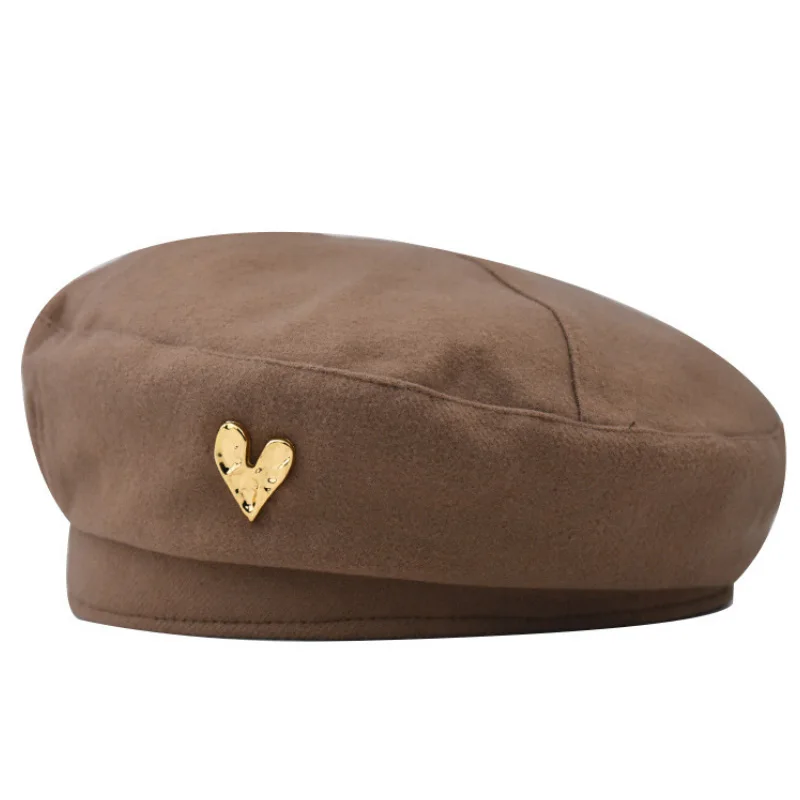 High Quality Women Hats Fashion 2022 Autumn Wool Felt Beret Hat For Women