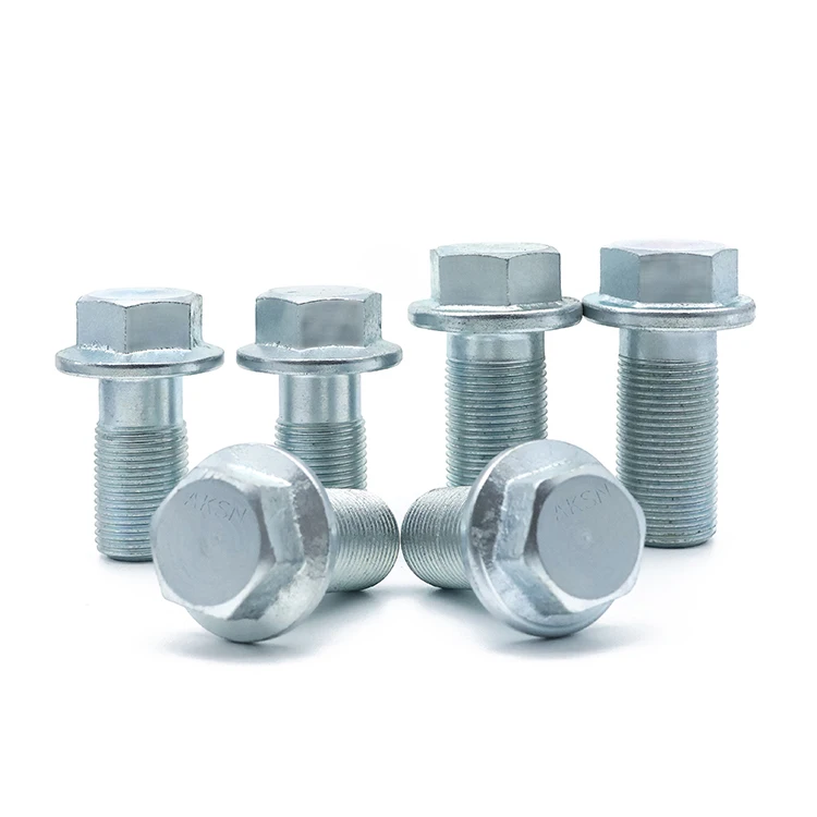 Customize according to the blueprint Carbon/Alloy Steel Grade 8.8/10.9 /12.9 Color Zinc/Decromet Hex Hexagon Flange Bolts Screws