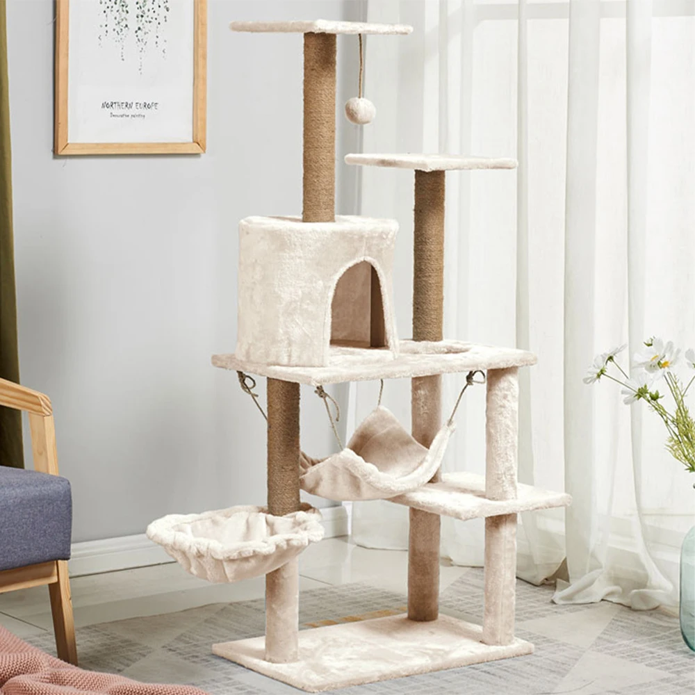 Wholesale pet supplies cat climbing frame cat bed scratching board cat tree toy space capsule