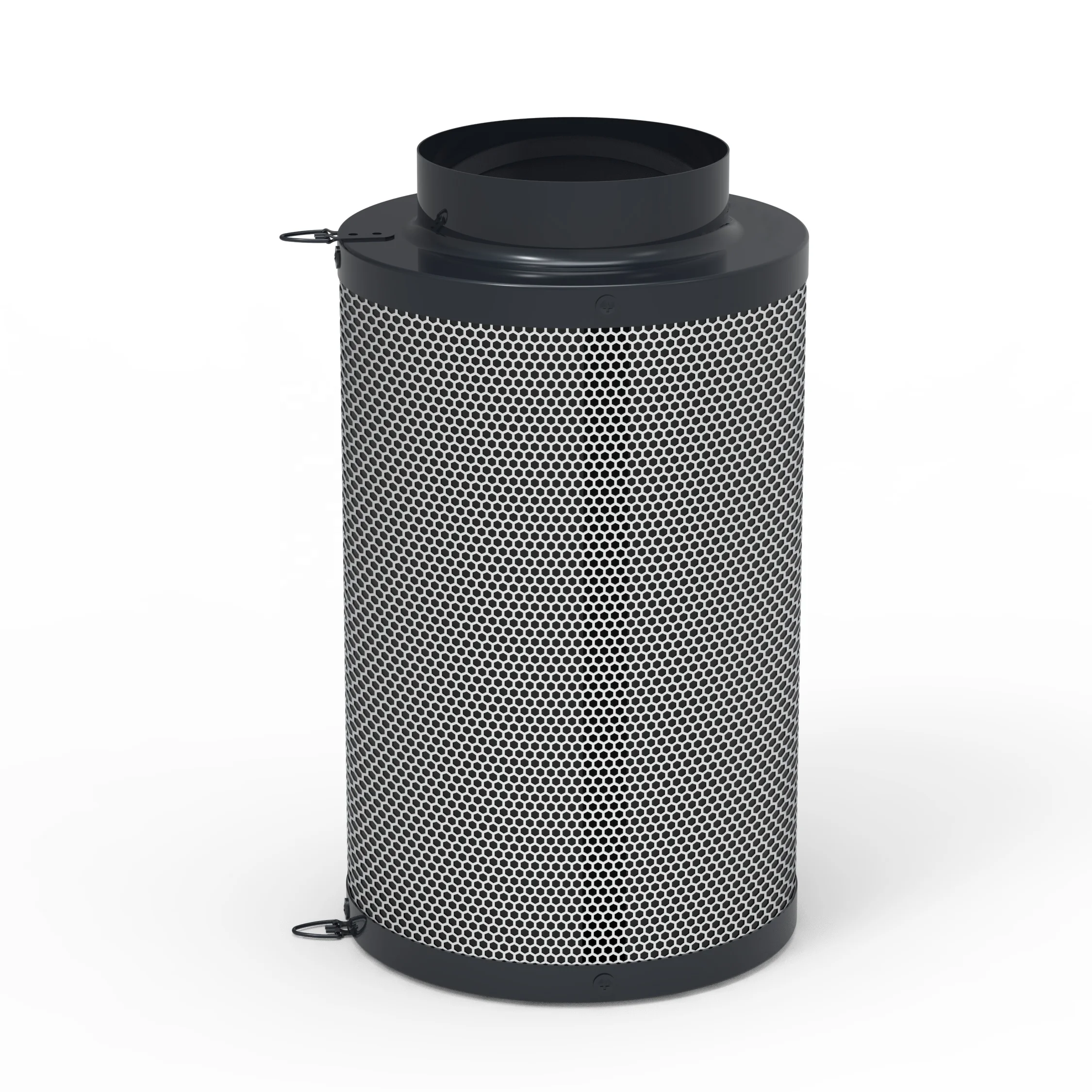 Hydroponic Ventilation 10 Inch Flange Hydroponic Hepa In line Duct Fan Activated Carbon Air Filter