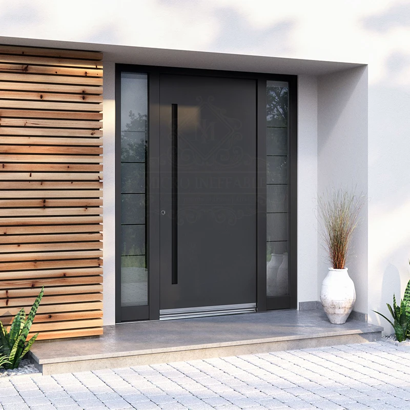 New Modern Italy Design Hot Sale Metal Other Entry Doors Cheap Price Exterior Steel Security Doors For Houses