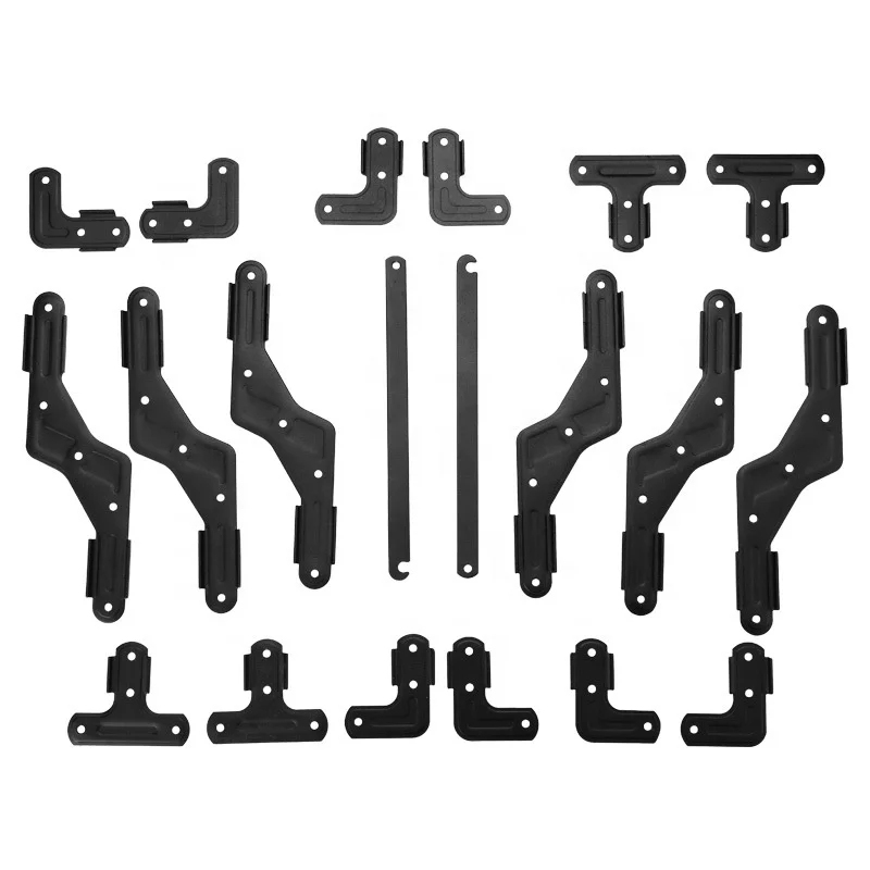 HE-1228,Black Picnic Table Accessories Hot Sale in South Korea Roll Up Table Hardwares Camping Table Hardwares Metal Hinges