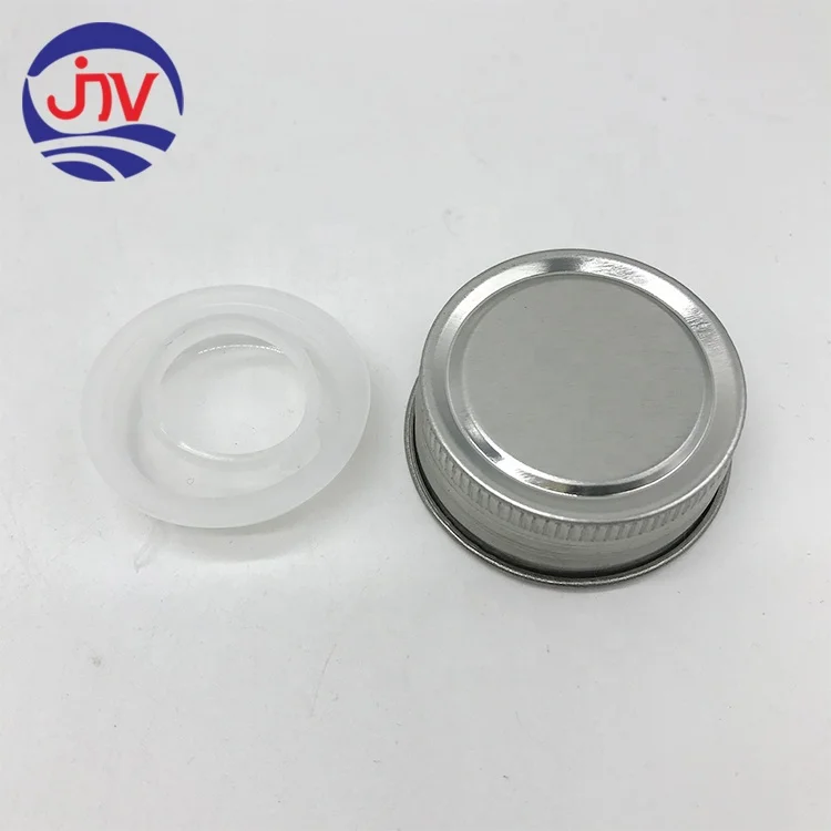 Dia28mm metal screw cap with plastic spout cap for metal tin cans