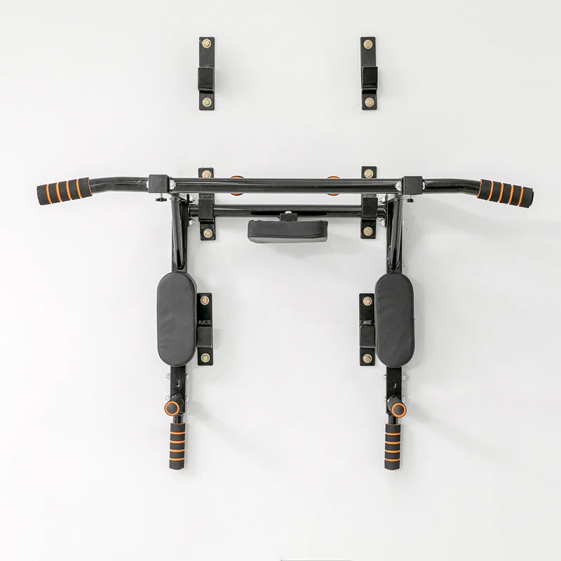 Indoor Home Gym All In One Wall Mounted Dip Station Chin Up Bar Power Tower Pull Up Bar
