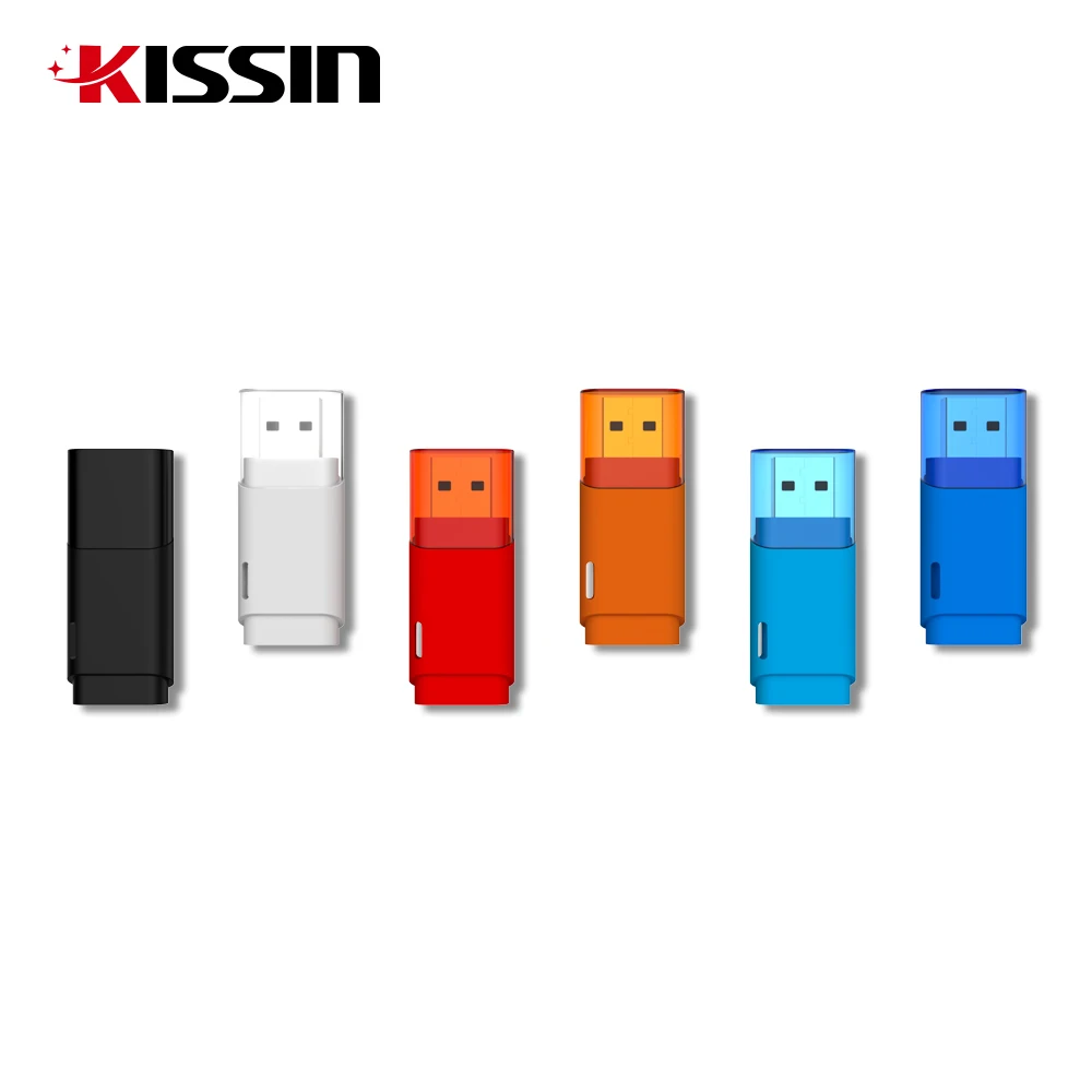 Kissin Custom Logo USB Memory Stick 2GB 4GB 8GB 16GB 32GB Pendrive 64GB 128GB 256GB USB Flash Drives for Storage and Backup