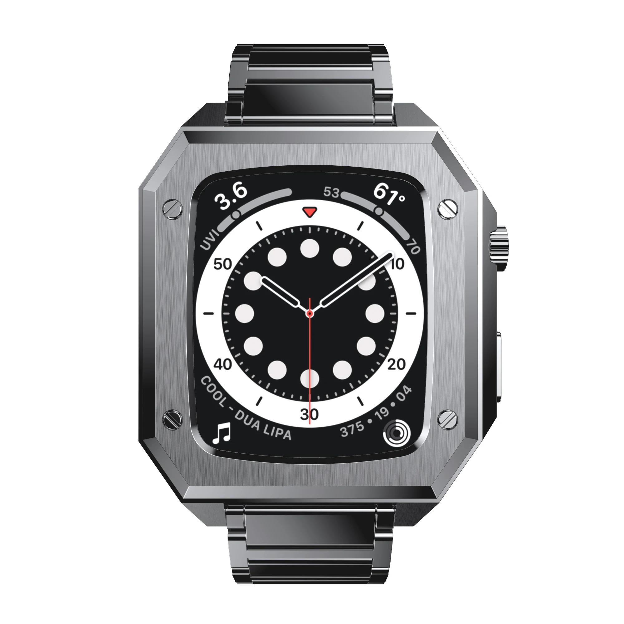 smart watch 7 case with strap mental stainless steel apple watch case for apple watch series 7 45mm 41mm case