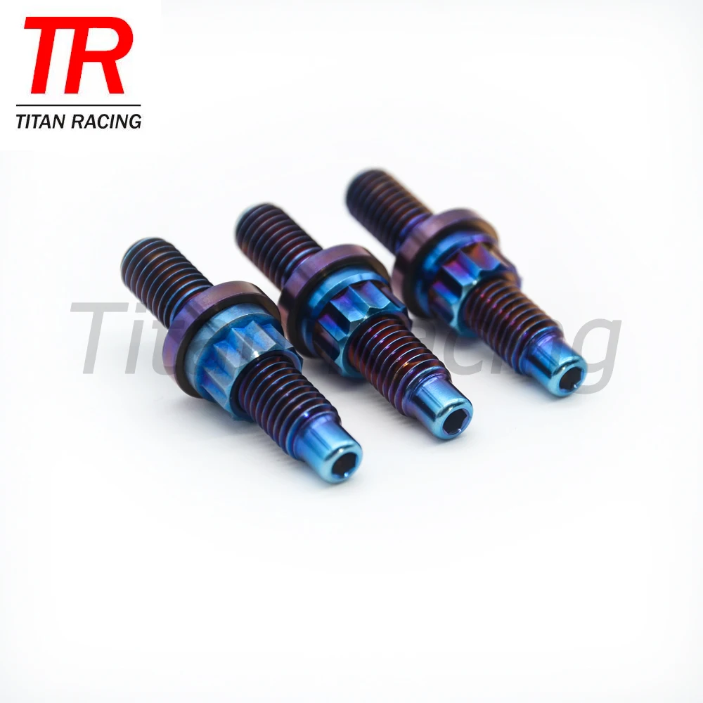Titanium Manifold Stud Kit M8 M10 Car Exhaust Pipe GR5 TC4 Titanium Stud Sets Bolt