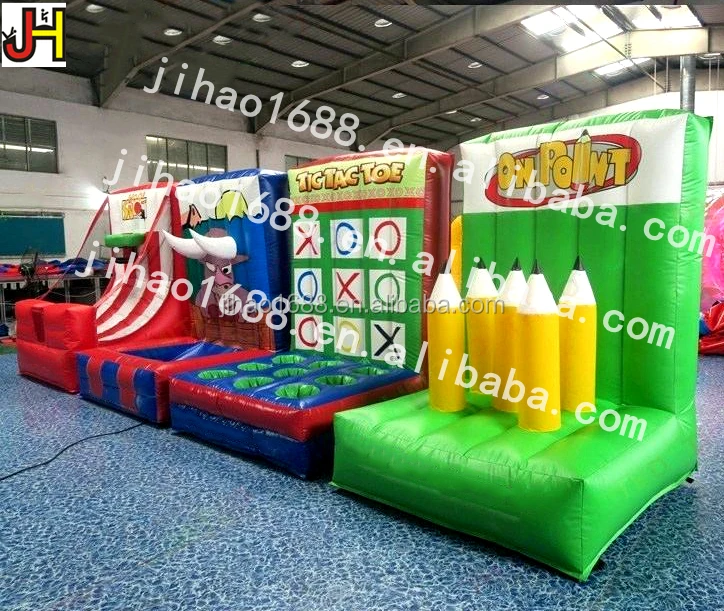 inflatable 4 in 1 carnival games inflatable challenge sport game for kids