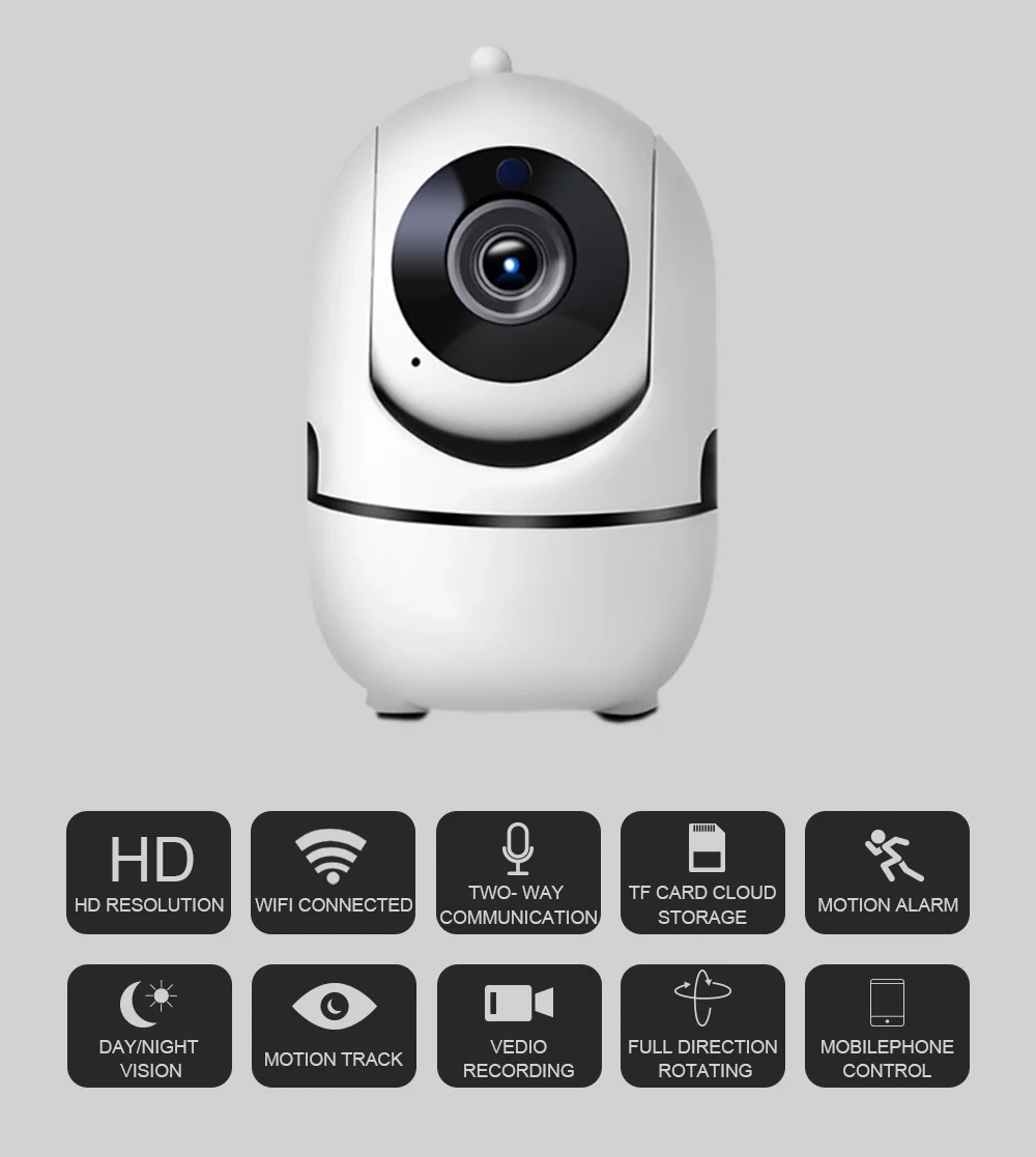  1080P FHD Разрешение WiFi Мини CCTV камера IP Домашняя безопасность умная беспроводная с ночным