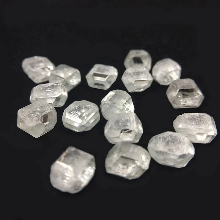 Wholesale Customized VS/VVS clarity CVD HPHT DEF color uncut rough stone  4ct lab grown rough diamond