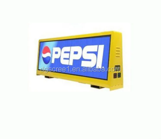 Huidu Wifi Control Taxi Roof P4 LED Display Taxi Top 960*320mm LED Screen Car LED Advertising Player