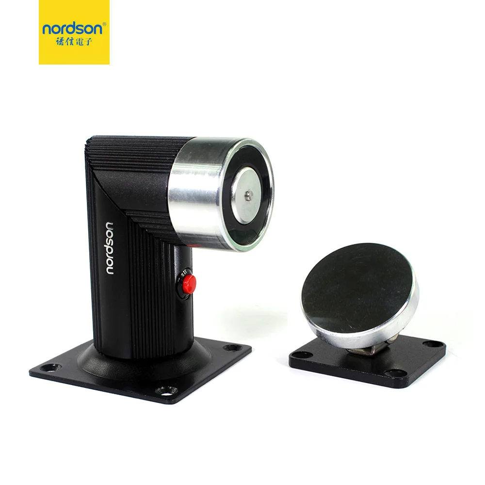 Nordson Floor Wall Mount DC12V 24V Emergency Release Steel Electromagnetic with Signal output Fireproof Door Holder Stopper