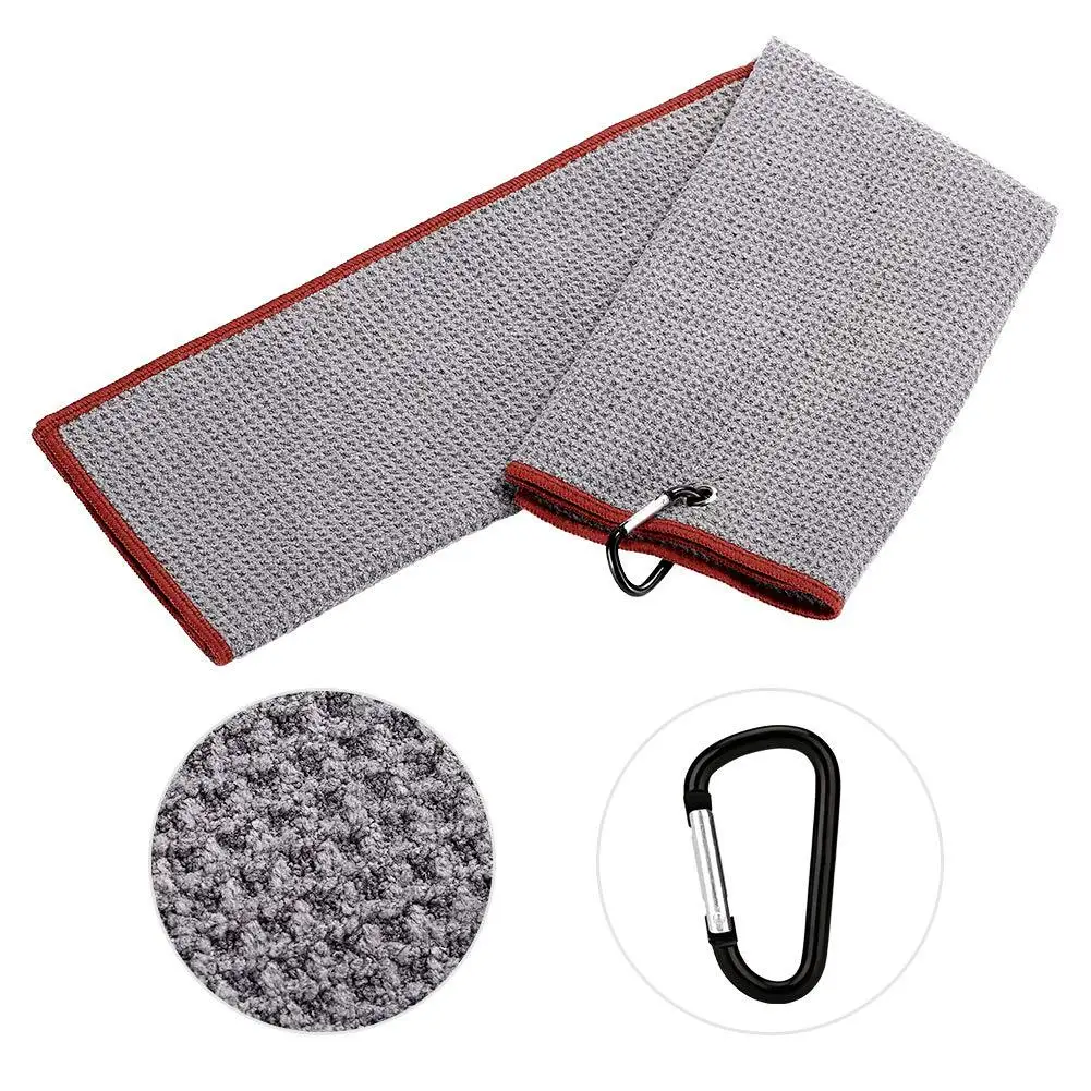 Microfiber Waffle Golf Towel And Golf Cleaning Kit Gift Set With Golf Brush Club Sharpener tool