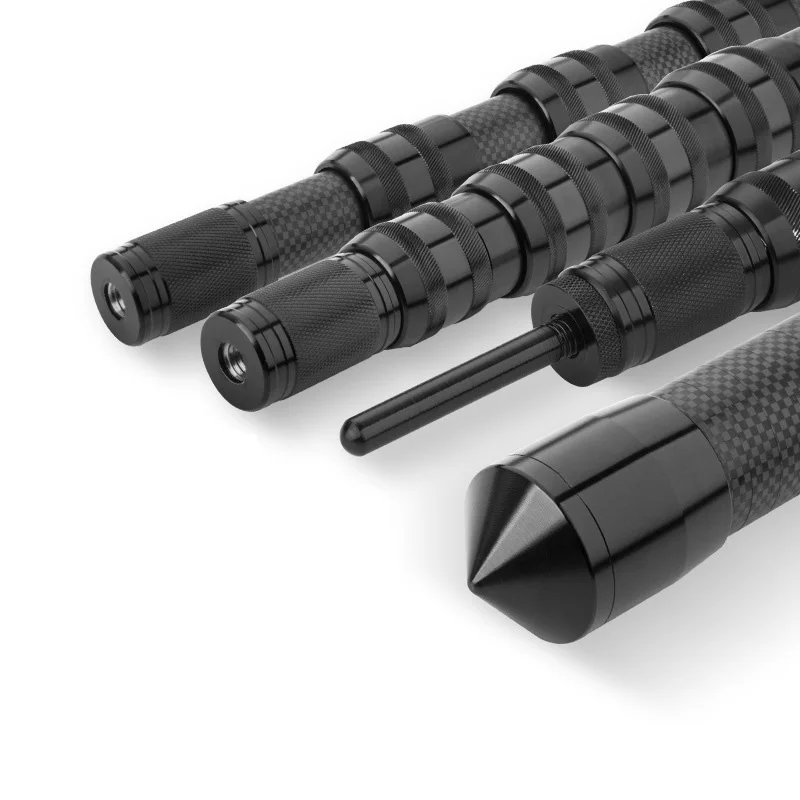 customized  carbon fiber  telescopic pole with spin lock for support pole black