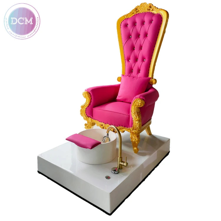 unique salon equipment a wood pedicure station includes a comfortable spa pedicure chair for nail