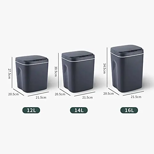 14L Slim smart sensor trash can electric automatic plastic garbage bin office kitchen home rubbish dustbin