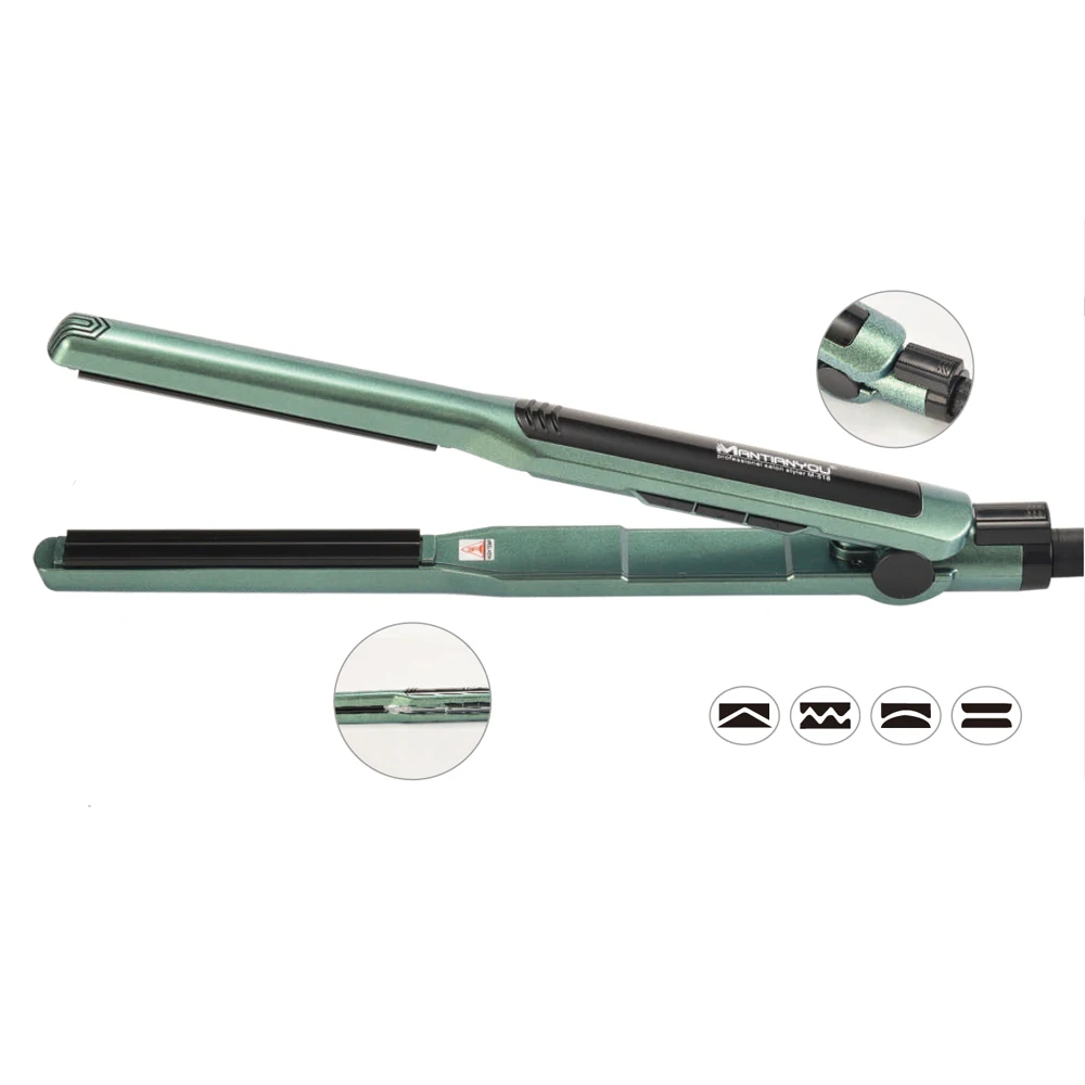 Professional Hair Flat Iron 360 Degree Swivel Power Cord for Hair Straightener Instant Heat-up 450F  Titanium Flat Iron
