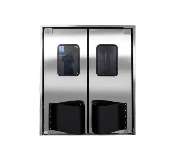 Industrial Warehouse Anti Collision Free Door Heavy Duty Interior ABs Impact Crash Swing Door for Supermarket