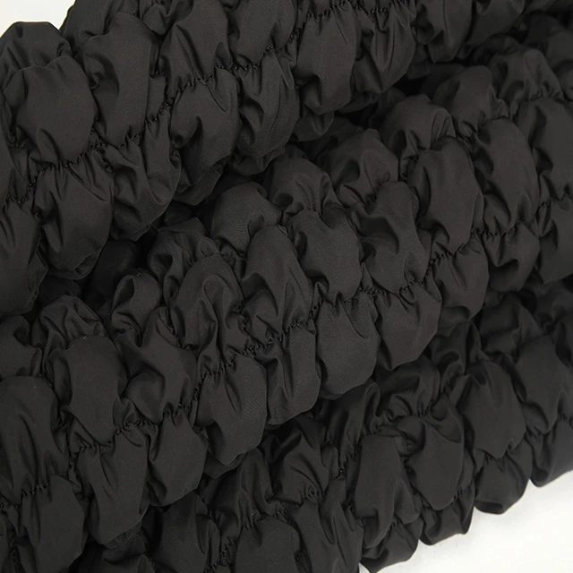 Embroidered fabric 300Tspring yarns cloud fold luggage embroidery fabric quilting quilting clip cotton stretch embroidery fabric