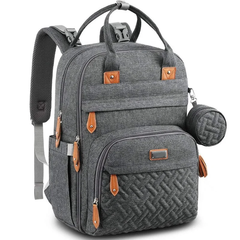 Мешочки диваны Mochilas емкость Детский рюкзак Многофункциональный Мама пеленки рюкзак водонепроницаемая сумка из узорчатой ткани с столик для пеленания