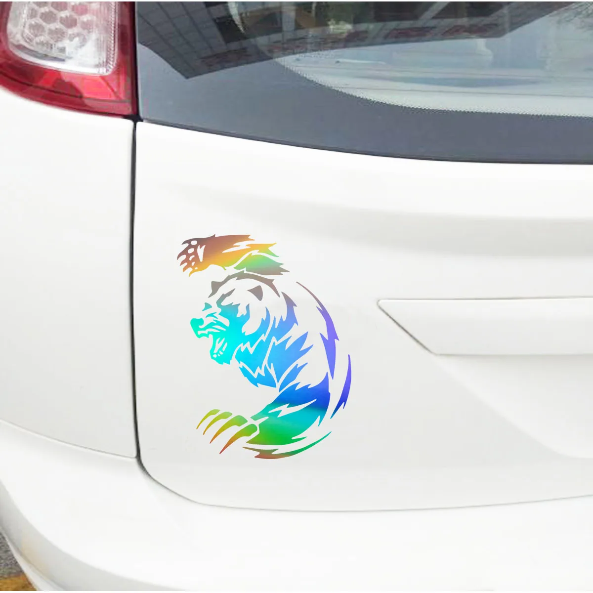 Fierce Bear Car Sticker Vinyl Truck Laptop Window Bumper Motorcycle Van Decal Sticker Gift Die Cut Decals Latop Window Glass