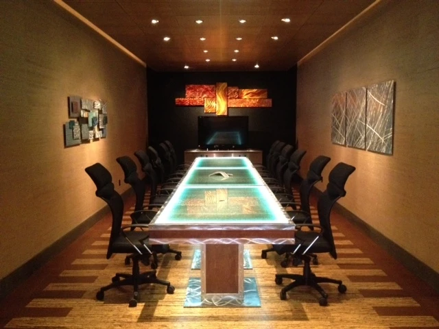 LED Tempered Laminated Glass for Table Top ,Partition,Stair,curtain wall,floor