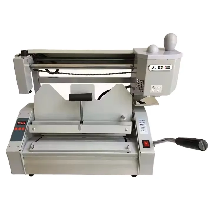 manual desktop A3 wireless glue book binding machine for biding document contract book binding