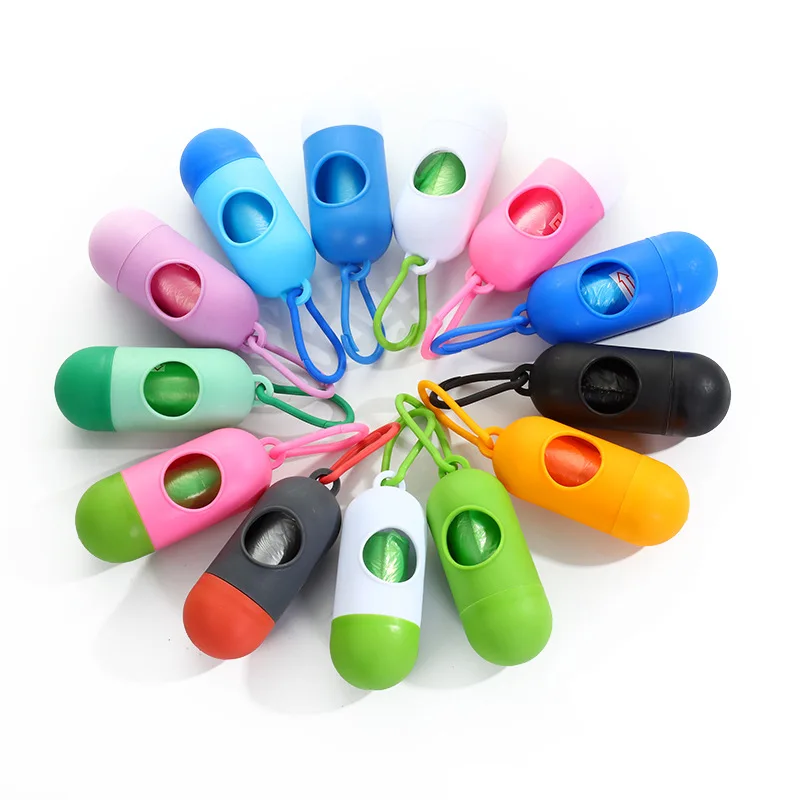 Custom Printed  Disposable Eco Friendly Black Trash Garbage Pet Dog Waste Poop Poo Bag For Dogs