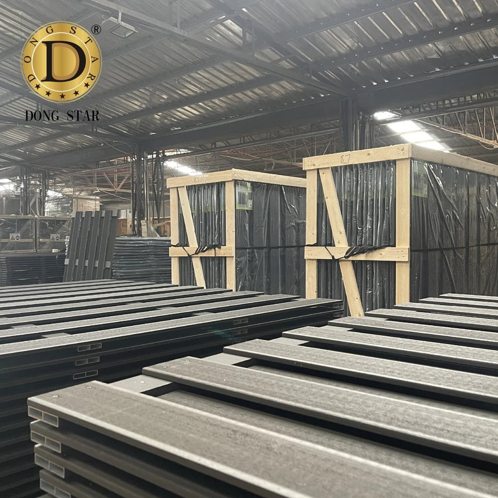 Wood Plastic Composite WPC Fence Post Panels Door Boards Outdoor Garden Fence