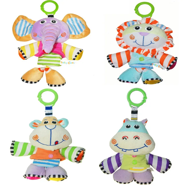 Детские набивные игрушки без батарейки, игрушки-подвески, плюшевый слон, развивающая игрушка, детские куклы, сделано в Китае