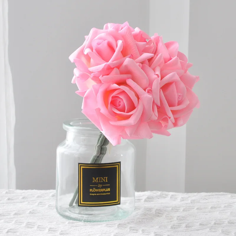 EG-G714 Artificial Flowers Roses Arrangements Table Centerpiece Faux Flores for Vase Living Room Decor