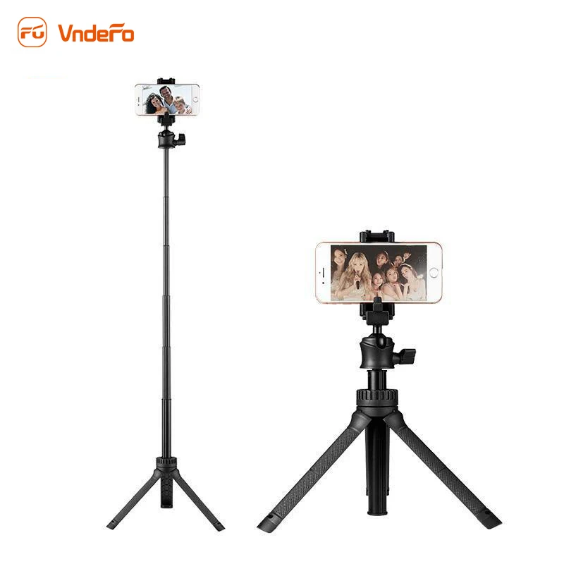 Alloy Multi-function Mobile Phone Selfie Stick Integrated Video Bracket Stativ Stand Tripod Selfie Stick