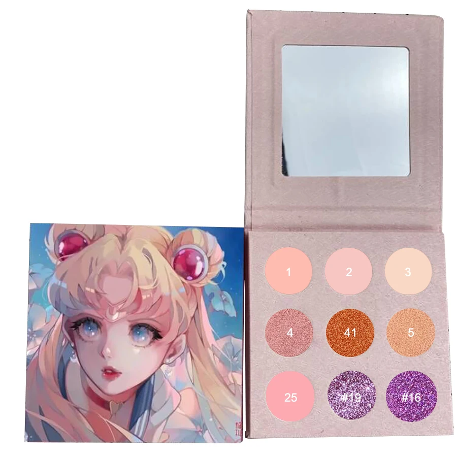 Wholesale Custom private label  35 colors high pigmented eye shadow make your own  DIY Eyeshadow Palette