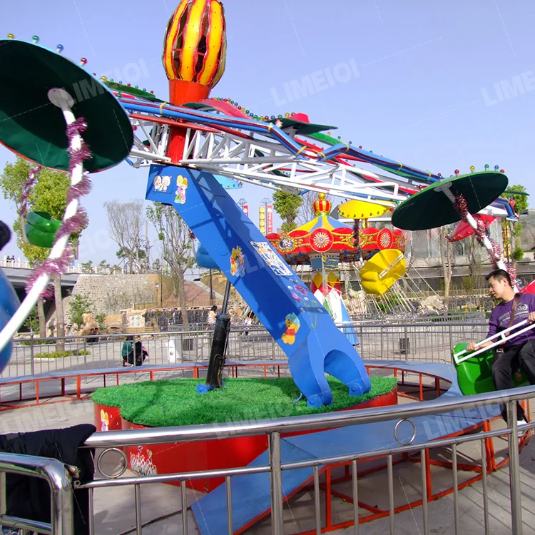 Amusement Park Equipment ElectricTwister Ride Flying Chair Paratrooper Ride Rotating Children Games