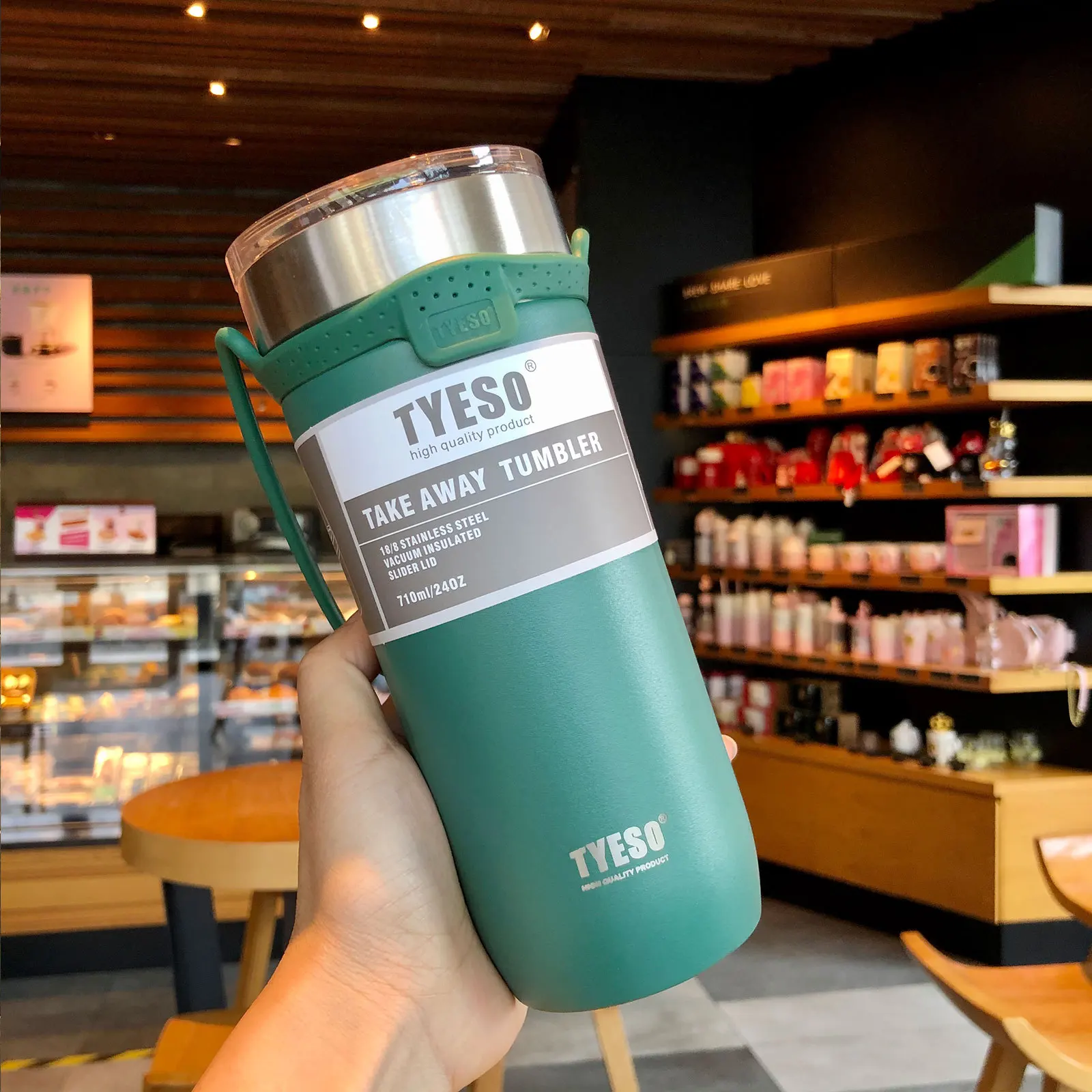 Custom stainless steel mug with silicone sleep fashion gift office coffee cup