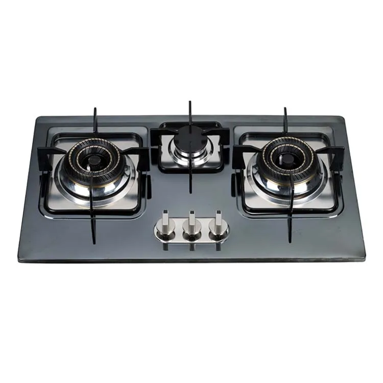 Wholesale OEM CE Vietnam Automatic Piezo Ignitin Gas Cooker Cooktop Stainless Steel 3 Burner Gas Stove
