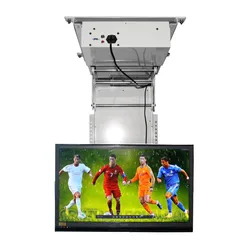 32-75inch Remote control Smart motorized Ceiling TV bracket Drop down flip up Motorized Ceiling TV lift For home office hotel