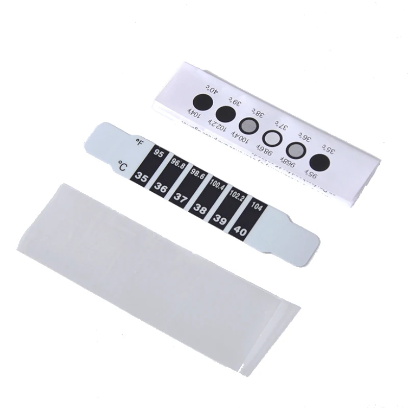 Цифровой температурный патч с ЖК-дисплеем, меняющий цвет, детский температурный патч на лоб, Карта измерения температуры