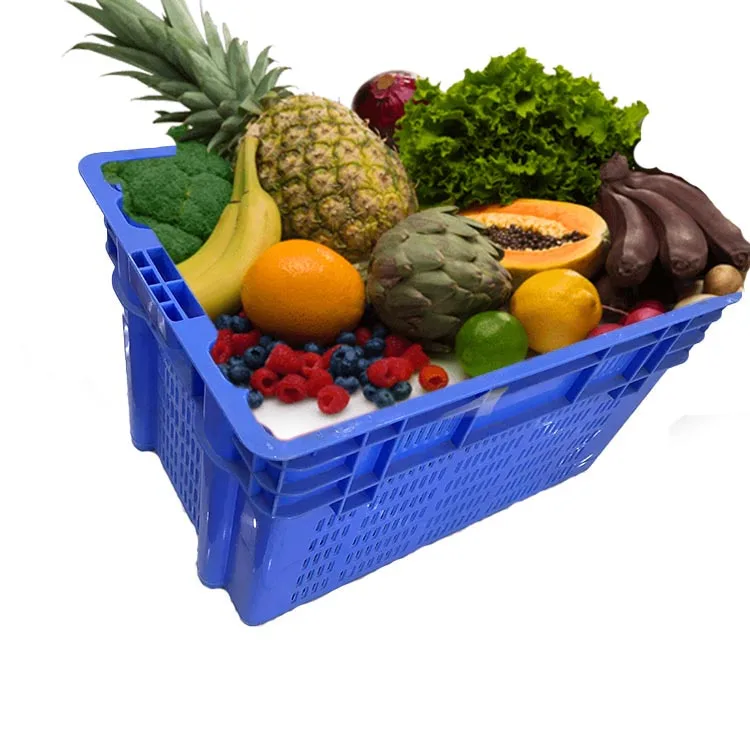 Пластиковый контейнер для овощей, фруктов, морской пищи, 600x400x310 мм