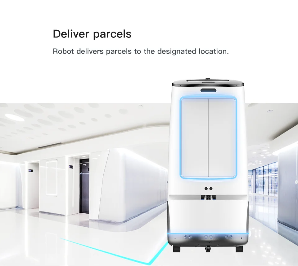  Автоматическая доставка посылок PadBot W1 робот для отправки в больничном