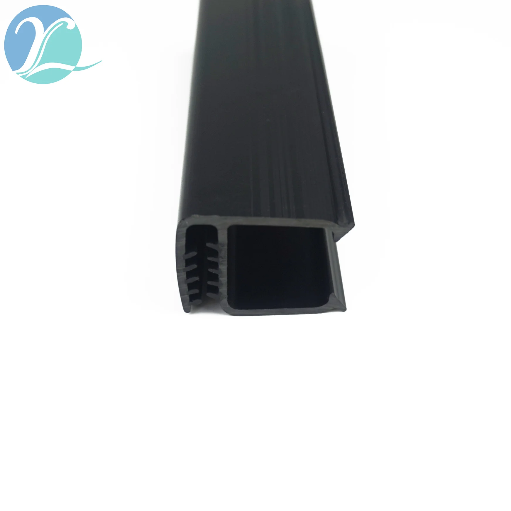 PVC U-shaped automotive sealing anti-collision strip card slot steel plate sightseeing car glass embedded strip decoration