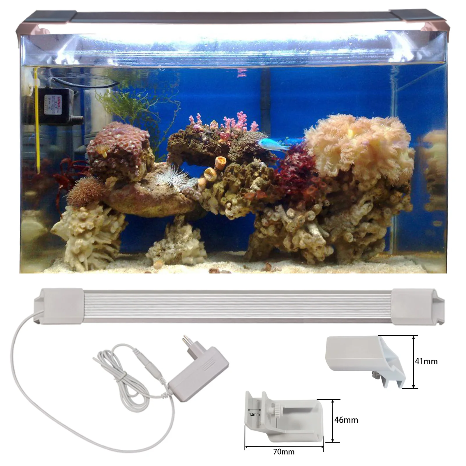 Liweida ODM OEM Reef Light Led Aquarium Marine Extendable Brackets Clip On Plants Freshwater Fish Tank Full Spectrum Grow Lights