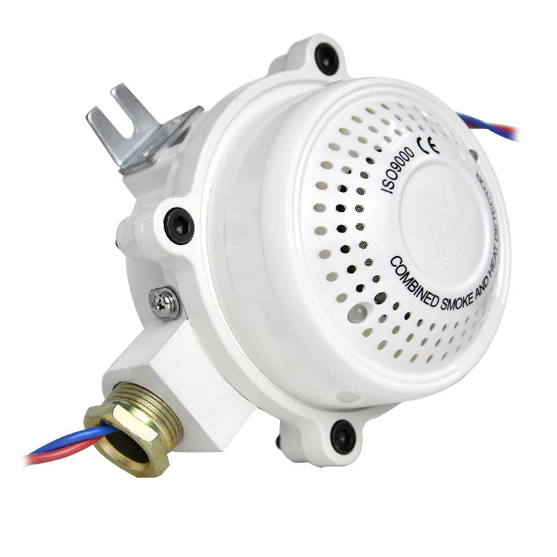 Factory price 24v conventional smoke and heat combined detector anti explosion dust