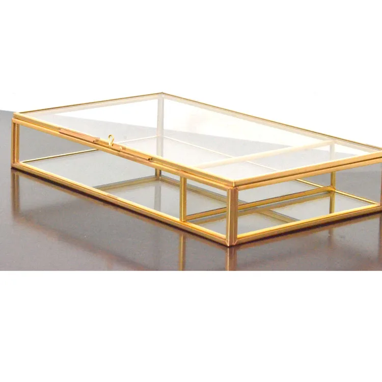 simple trending wedding giveaway mini photography gifts dikina 5x7 4x6 card vintage gold glass photo box album memorial storage