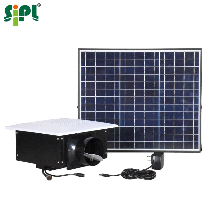 Thermostatic Vent Tools 24Hrs Solar Air Conditioning Ventilation Roof Fan Ceiling Mounted Home Exhaust DC Fan Air Blower Fan