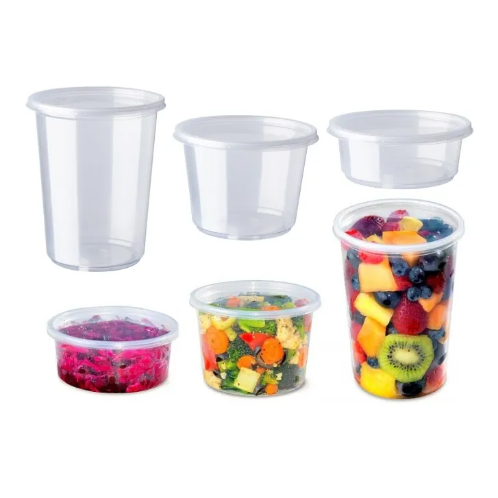 8oz/12oz/16oz/24oz/32oz deal up plastic deli soup cup food containers with lid