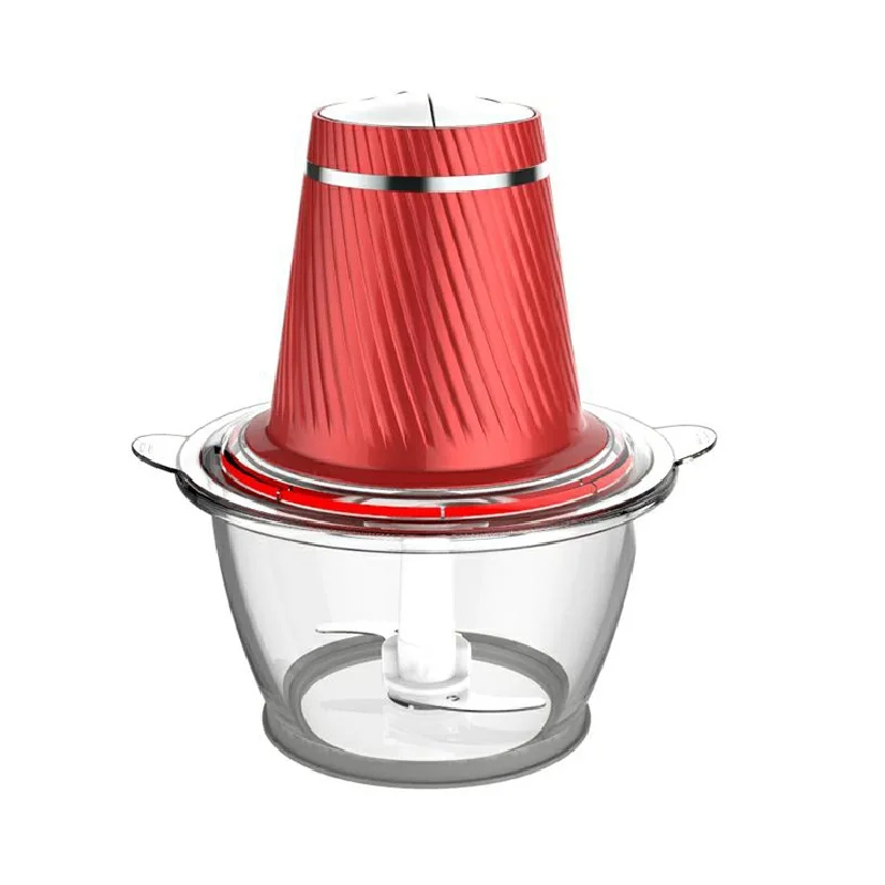 Простой красный Электрический комбайн, многофункциональная овощерезка, мини-измельчитель