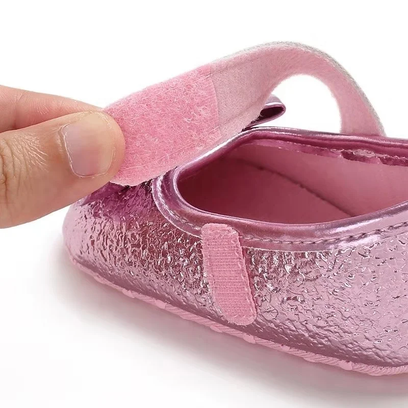 Cheap Soft Sole Toddler Dress Non Slip Infant Baby Girl Silver Shoes