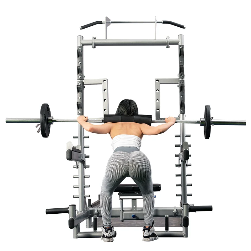 Heavy Duty Half Power Cage Weight Lifting Squat Rack Dip Station Half Squat Rack